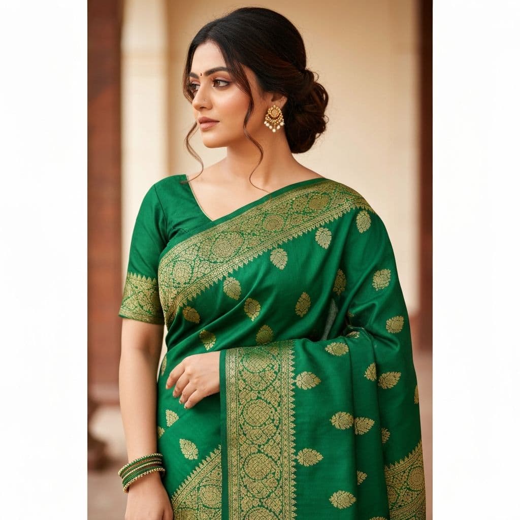 Royal Burgundy Zardozi Embroidered Silk Saree